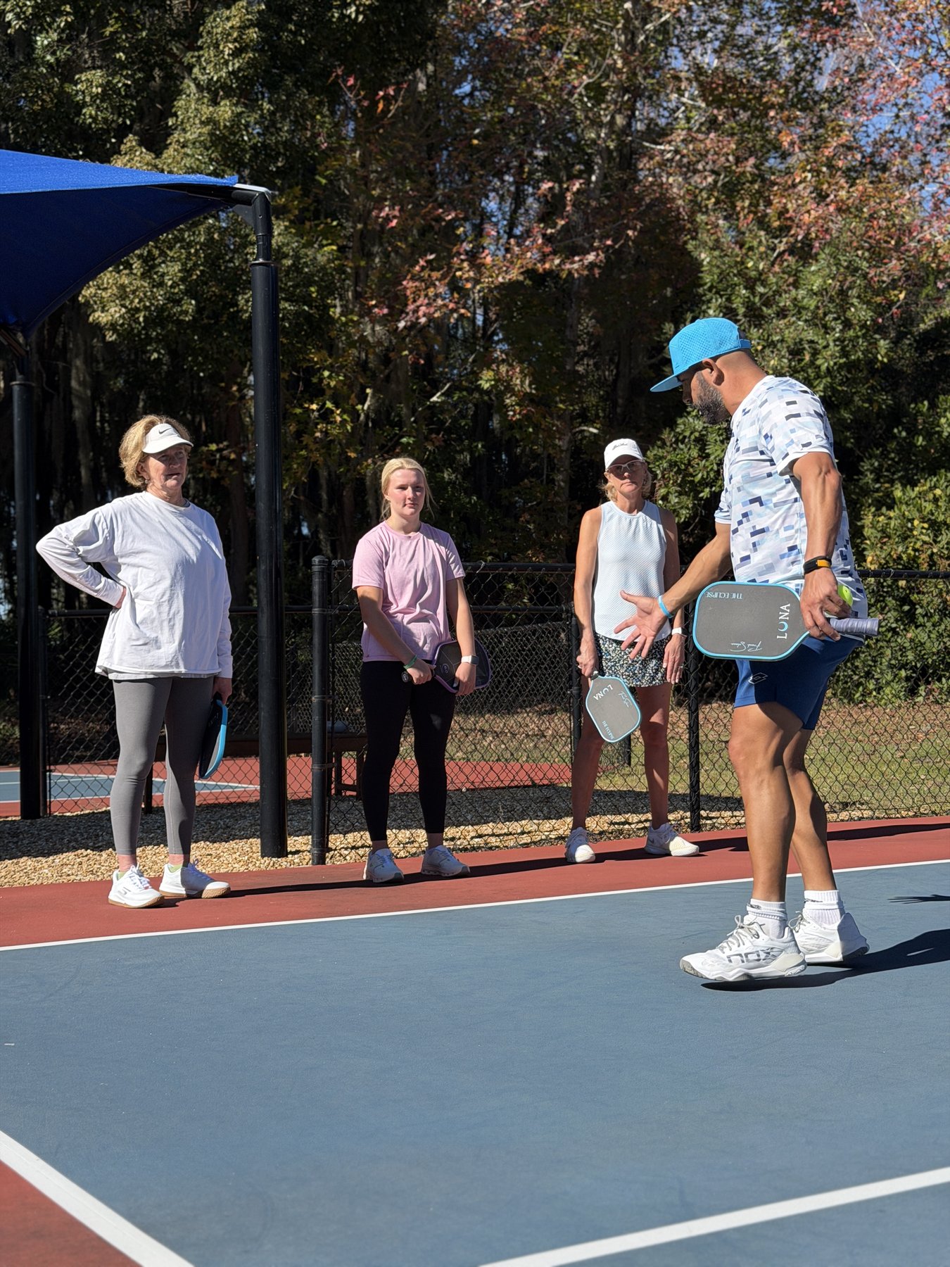 Frank Solana coaching at a Luna camp